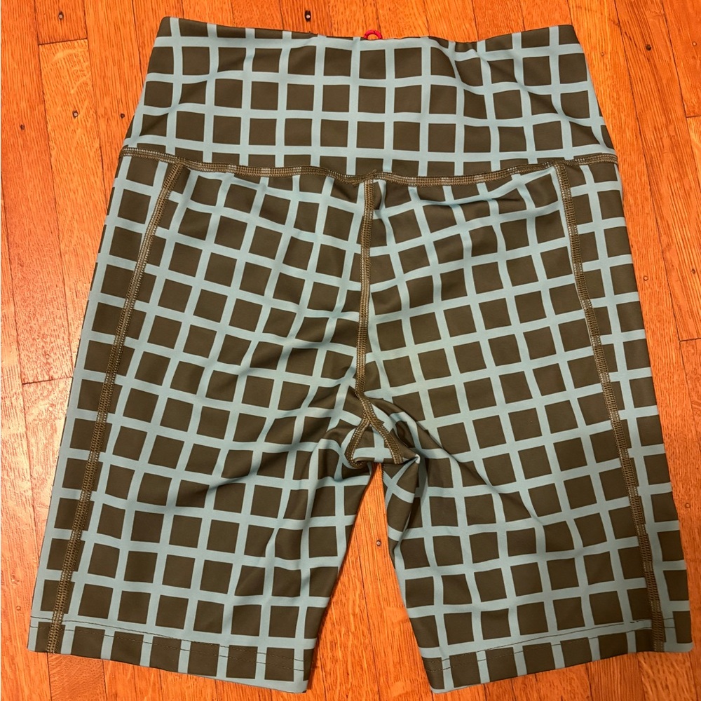 Topo designs Women's Sport bike Shorts - Olive Grid - S - Picture 3 of 3